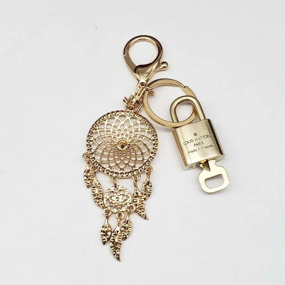 Louis Vuitton Gold Lock & Key 🔑 Authentic LV Unbranded Keychain Charm